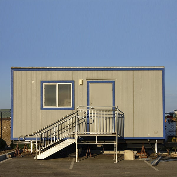 we can customize the exterior of the mobile office trailer rentals to match your branding